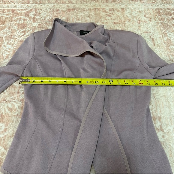 ST. JOHN Rare Lavender Waterfall Cardigan Jacket - Picture 11 of 13